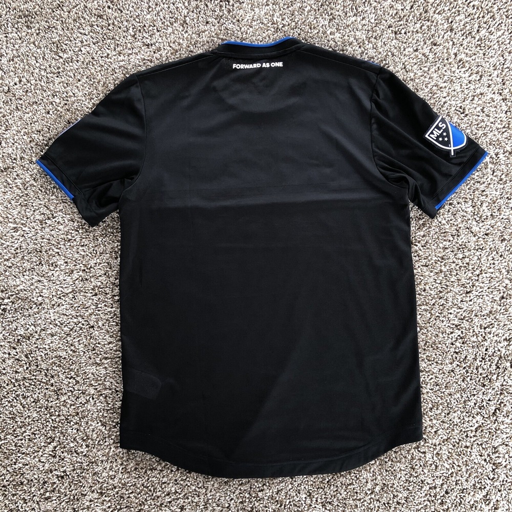 Adidas San Jose Earthquakes Jersey Mens M 2019 Authentic MLS Official Kit Soccer - Picture 9 of 12